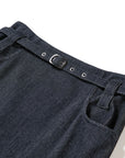 YAYING Wool High-Waist Straight-Cut Mid-Length Skirt