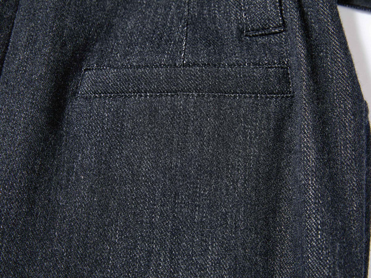 YAYING Wool High-Waist Straight-Cut Mid-Length Skirt