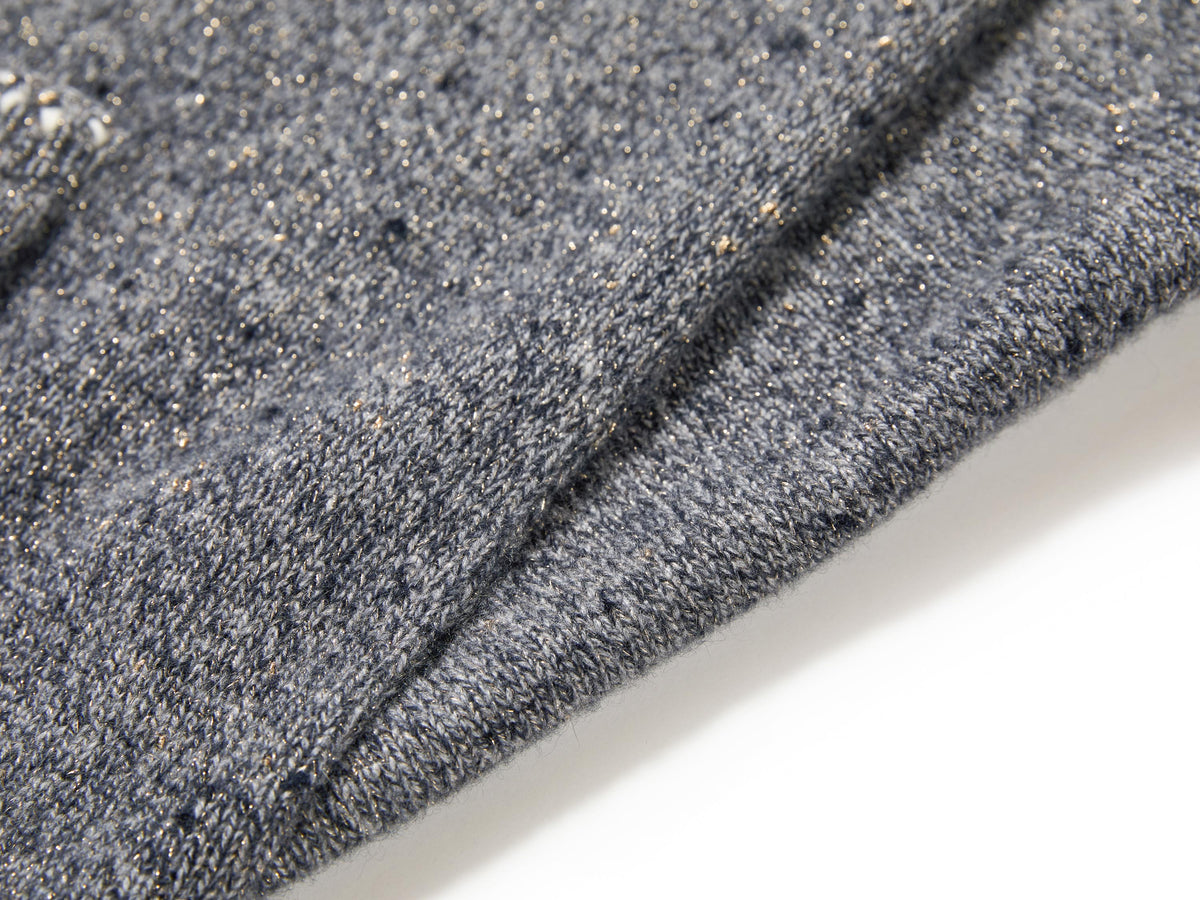 YAYING Golden Cashmere Sweater Cardigan
