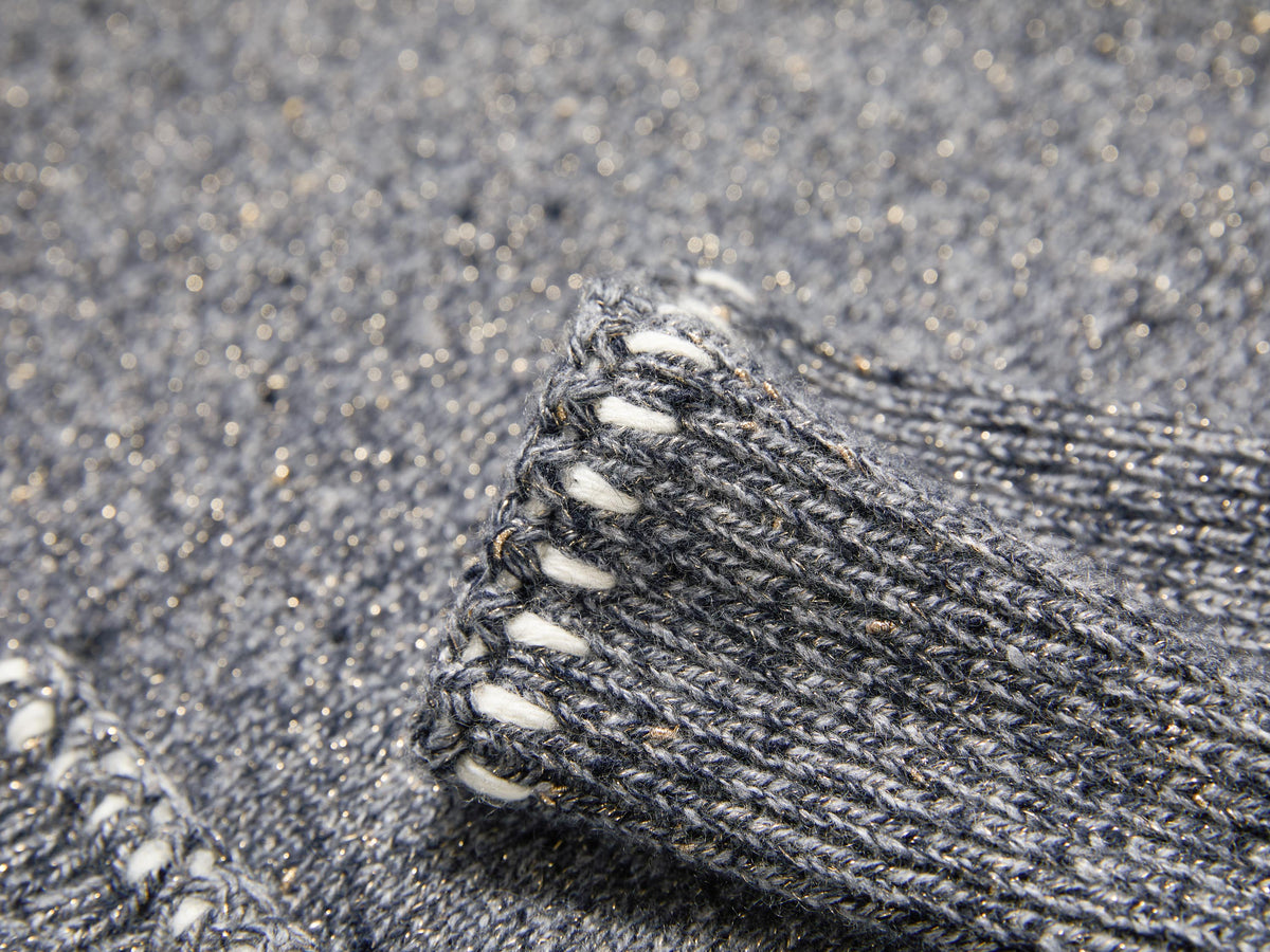 YAYING Golden Cashmere Sweater Cardigan