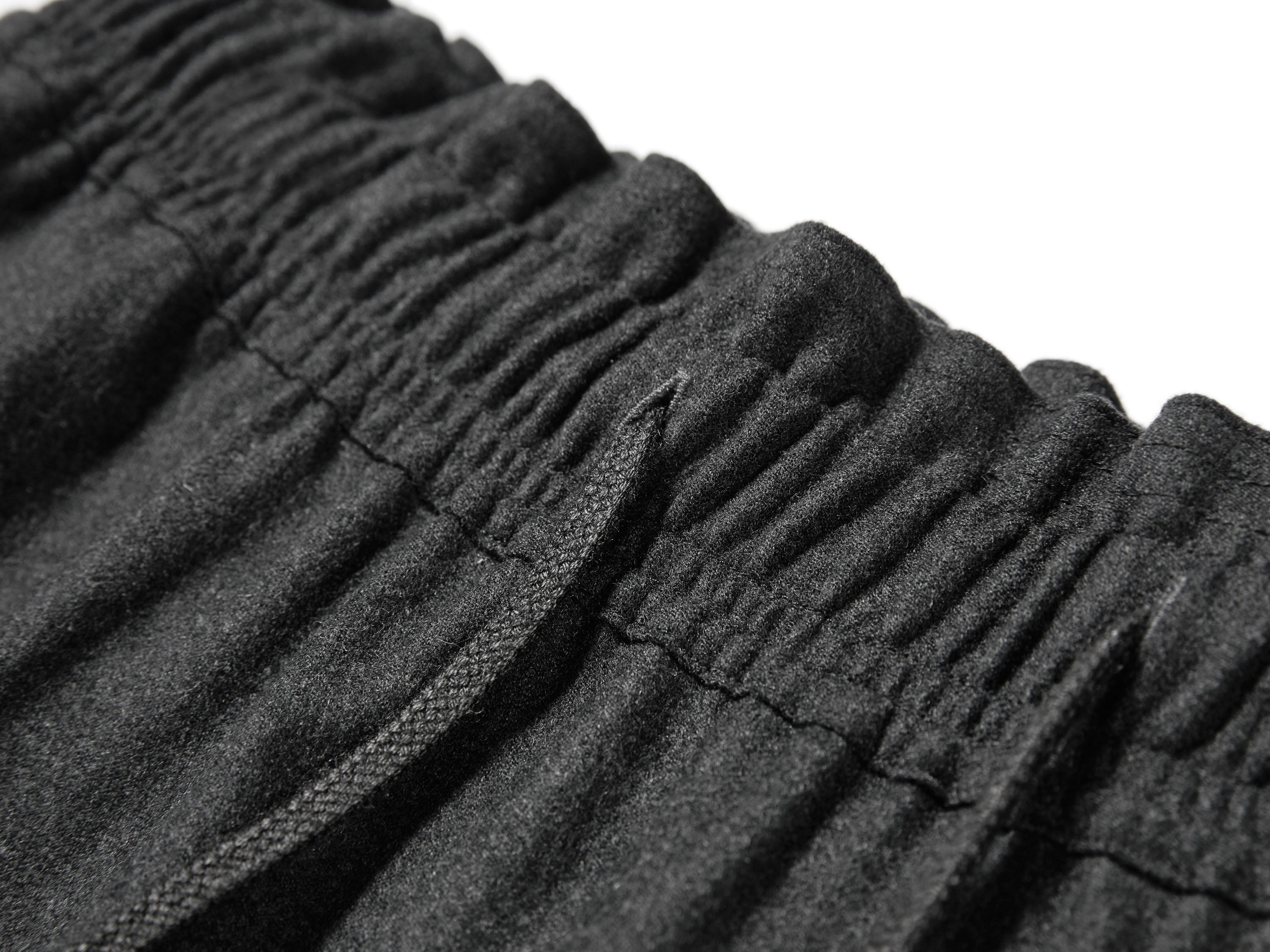YAYING Wool Cashmere Drawstring A-Line Skirt
