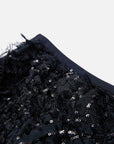 EP YAYING Silk-Lined Sequin Textured Skirt