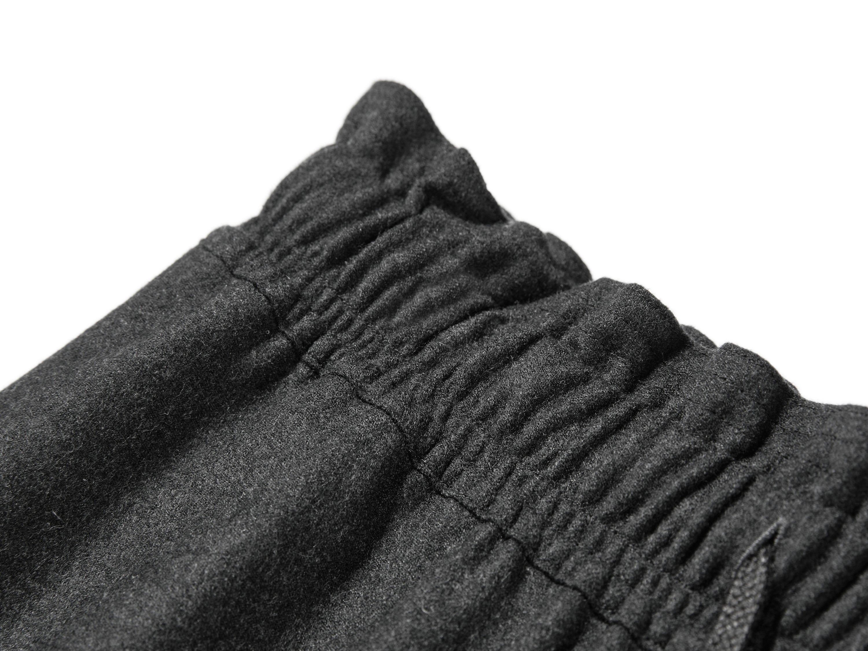 YAYING Wool Cashmere Drawstring A-Line Skirt