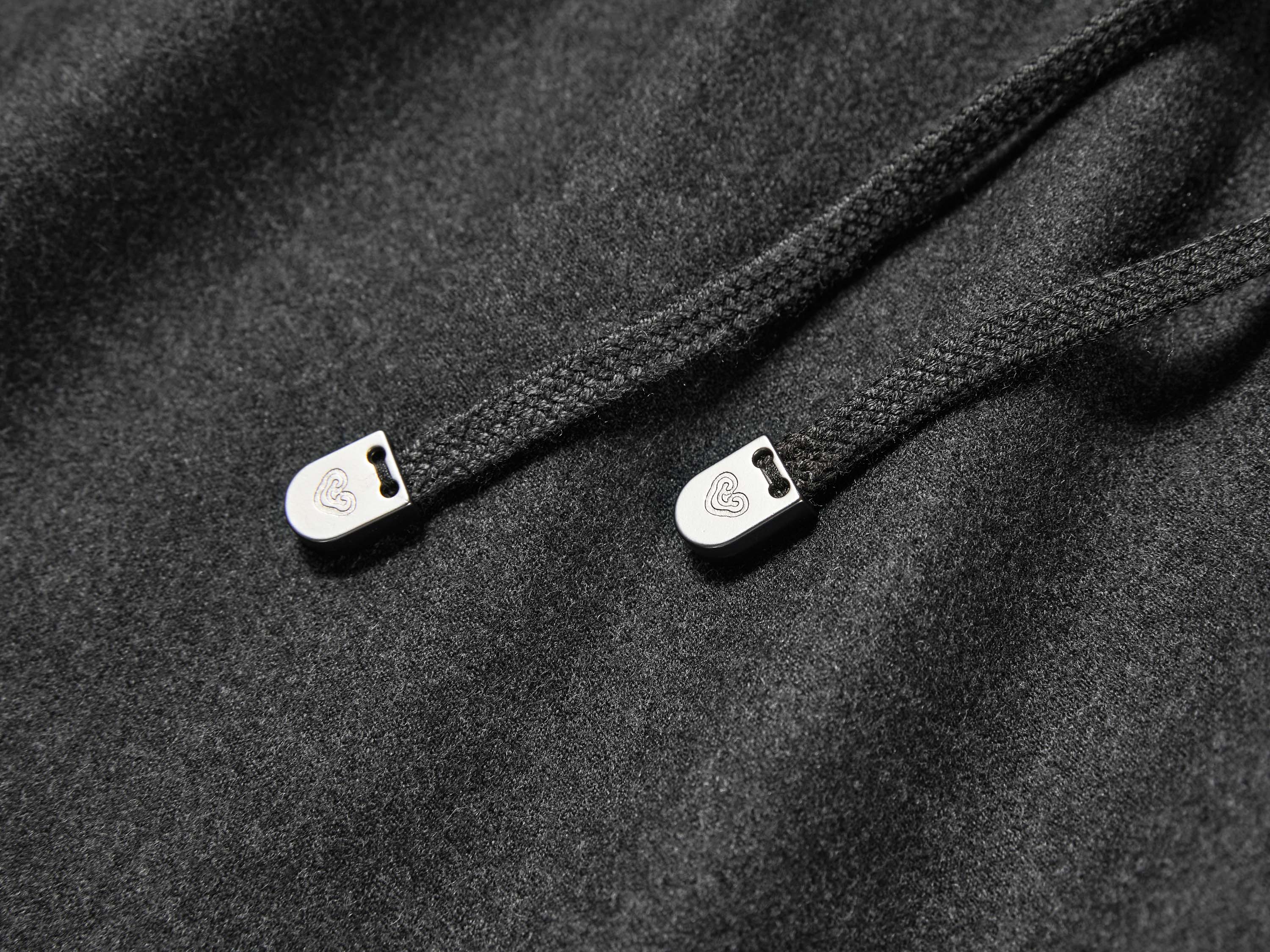 YAYING Wool Cashmere Drawstring A-Line Skirt