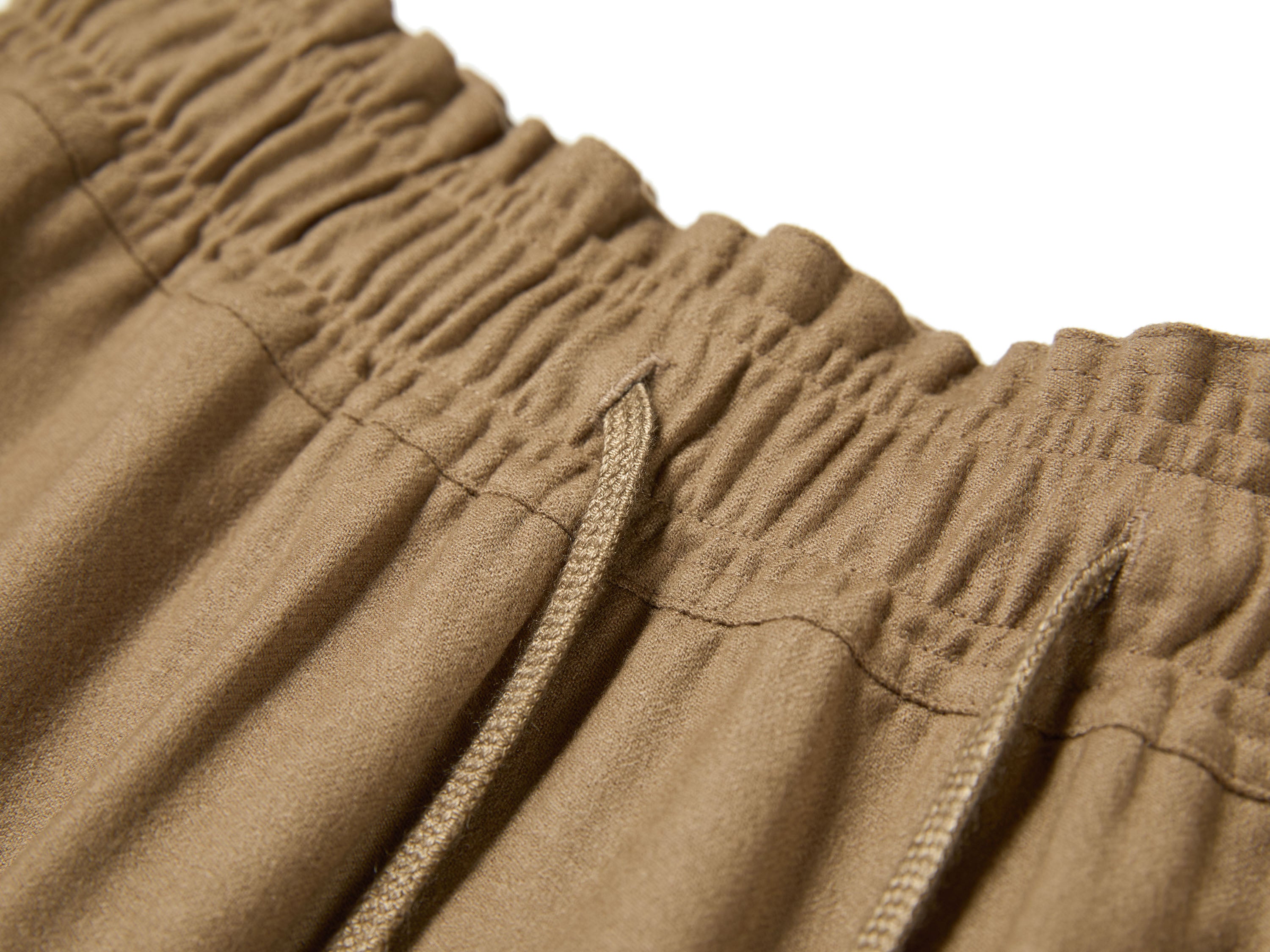 YAYING Wool Cashmere Drawstring A-Line Skirt
