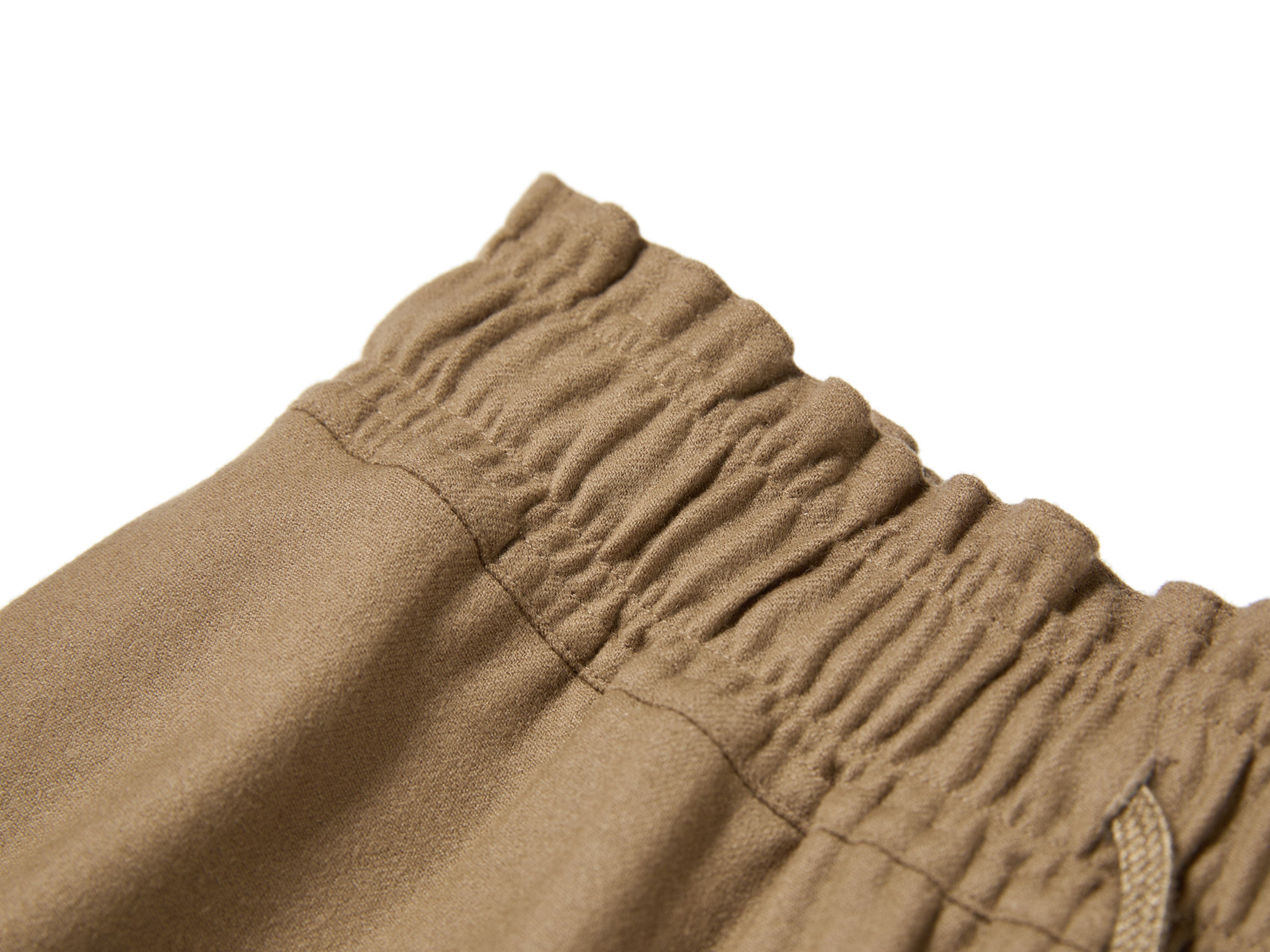 YAYING Wool Cashmere Drawstring A-Line Skirt