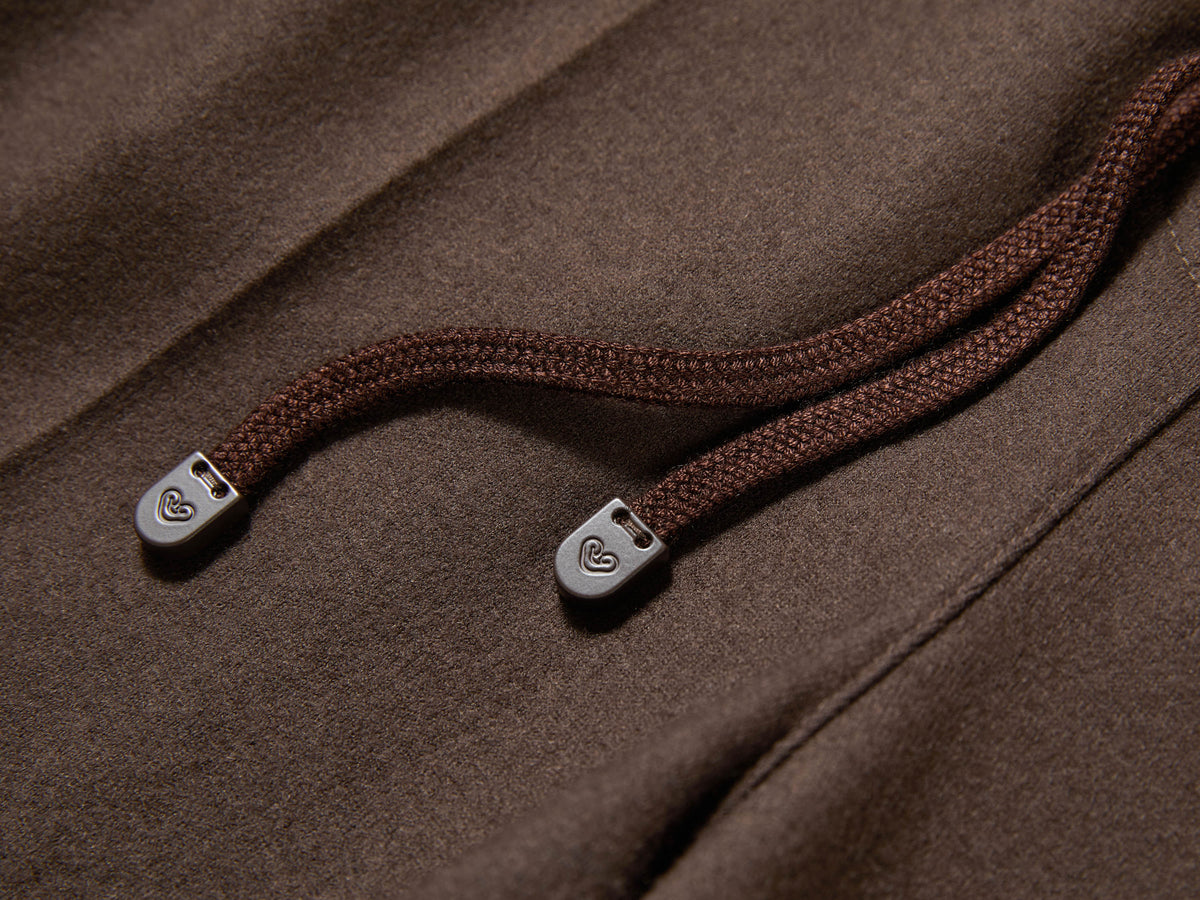YAYING Wool Relaxed Elastic-Waist Straight-Leg Pants