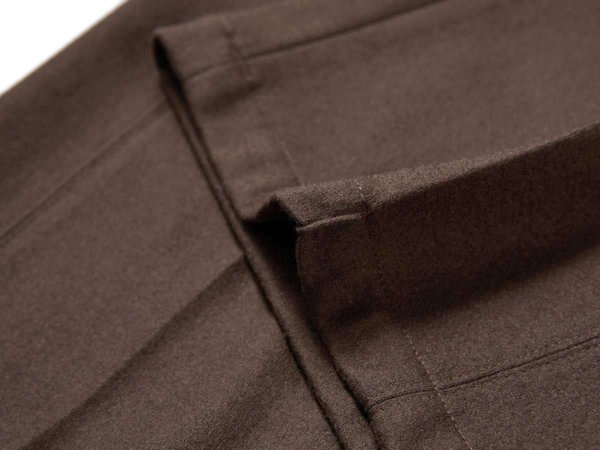 YAYING Wool Relaxed Elastic-Waist Straight-Leg Pants