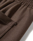 YAYING Wool Relaxed Elastic-Waist Straight-Leg Pants