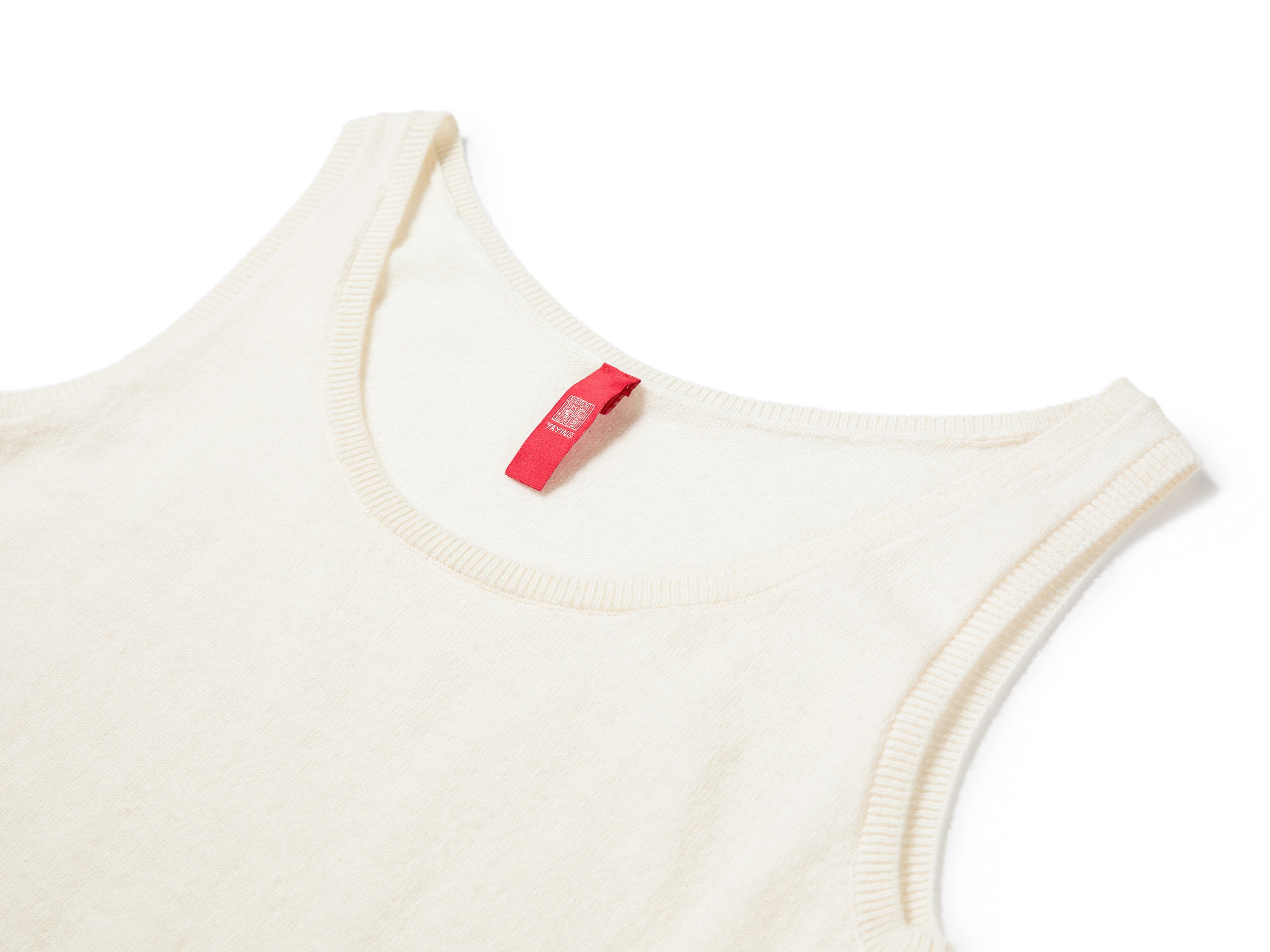YAYING Classic H-Silhouette Cashmere Knit Vest
