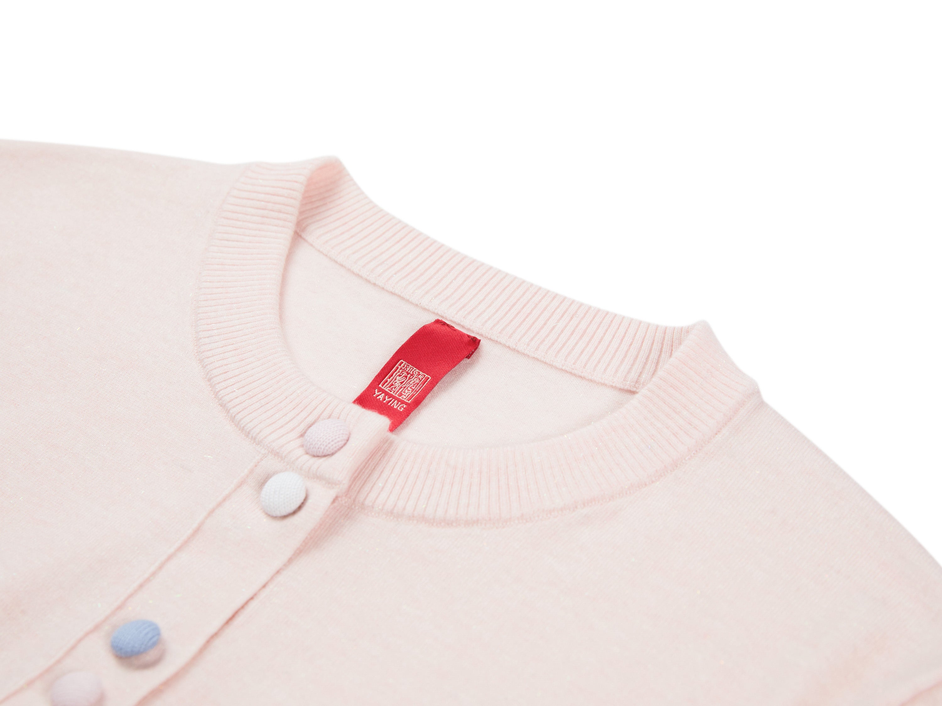 YAYING Wool Cashmere Color Button Cardigan