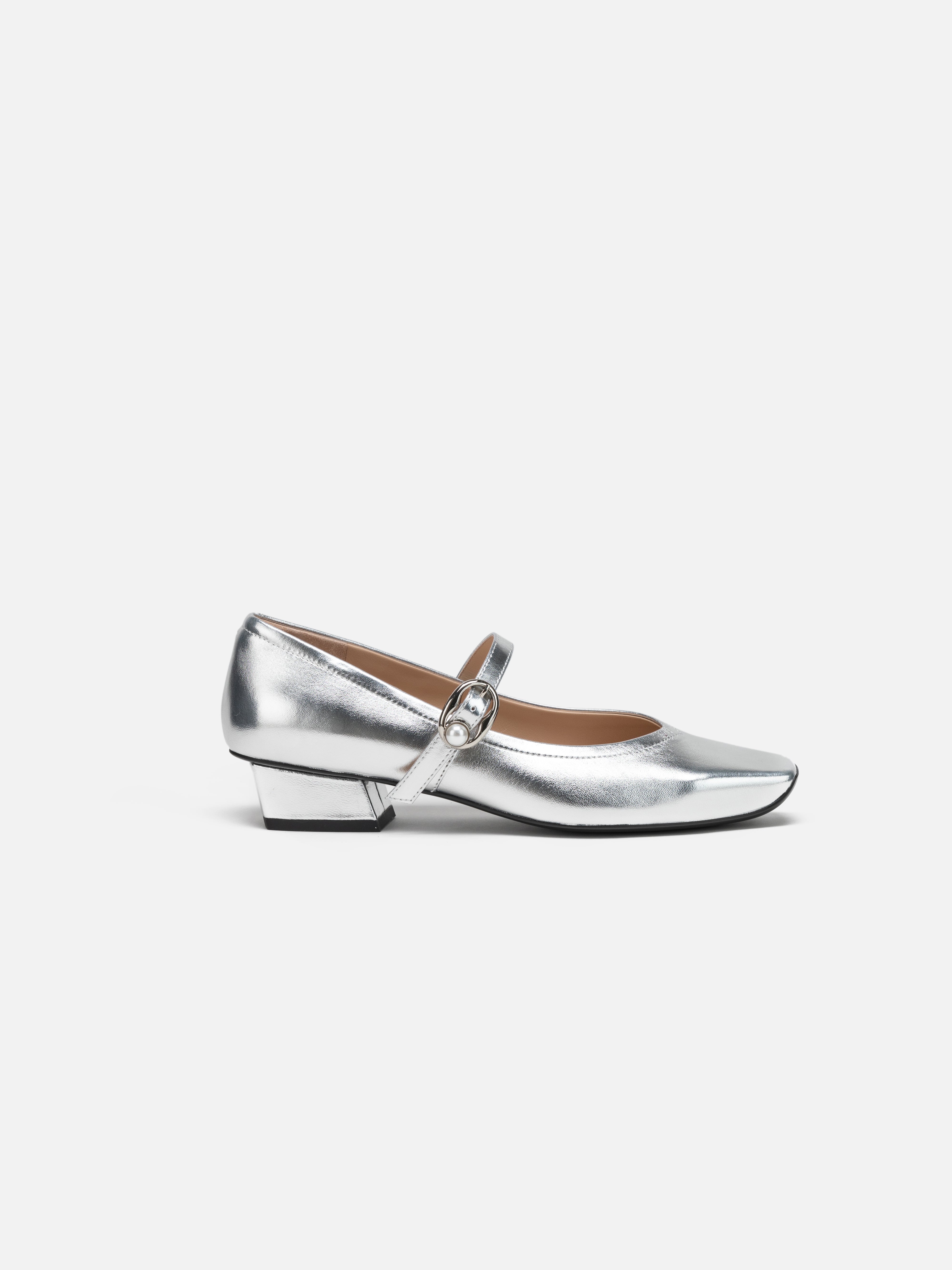EP YAYING Silver Vintage Ruyi Cloud Heels