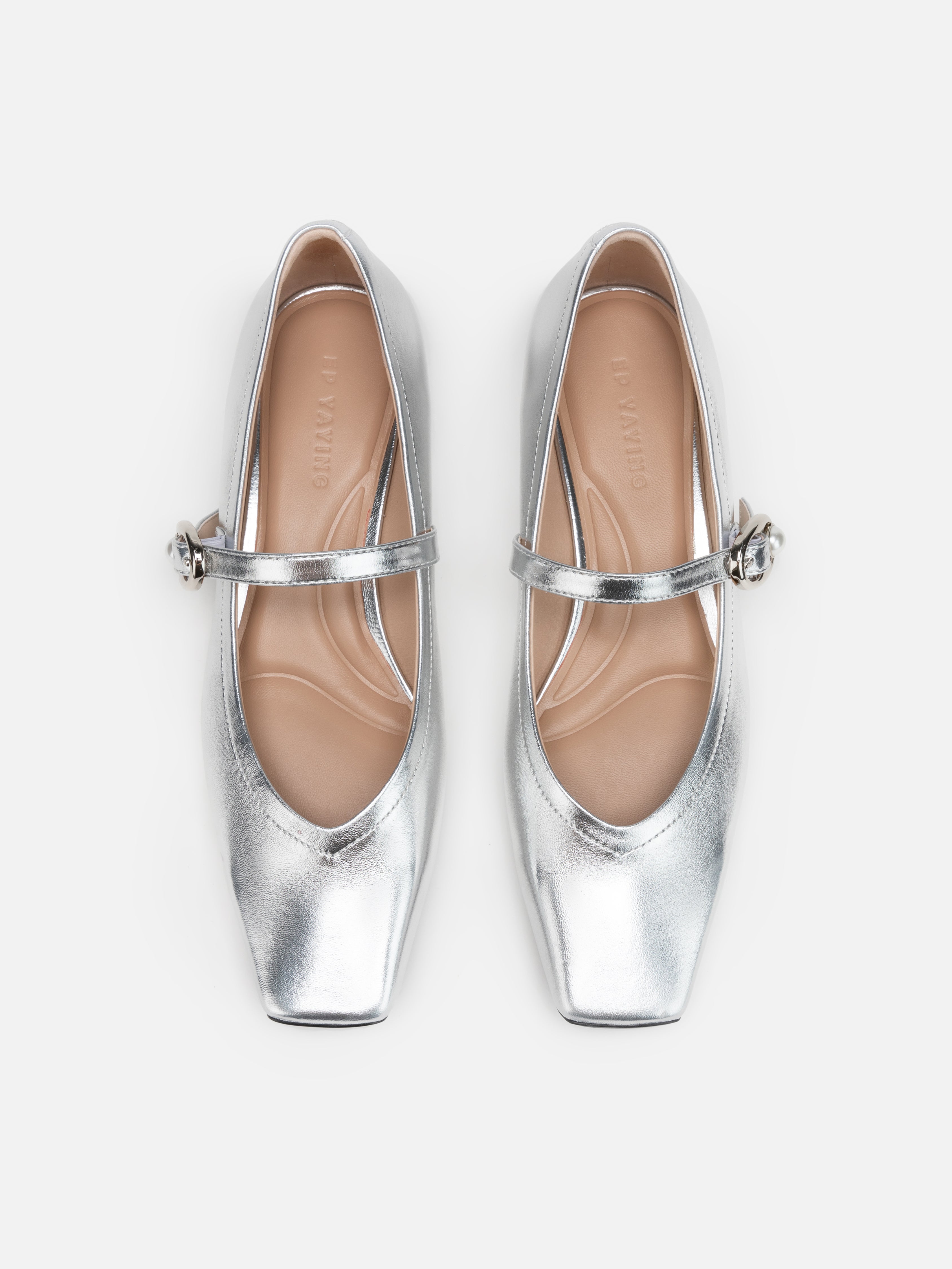 EP YAYING Silver Vintage Ruyi Cloud Heels