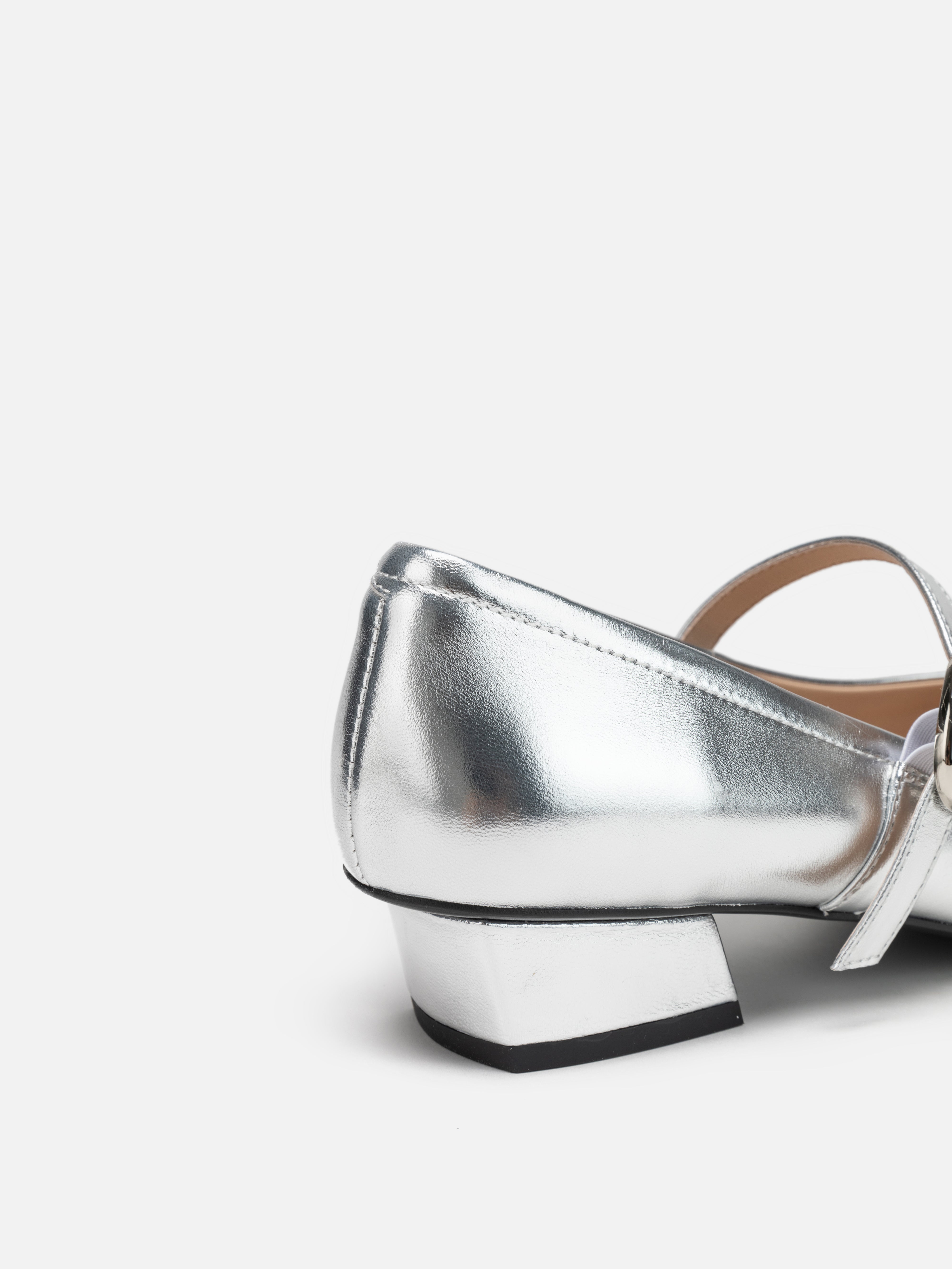 EP YAYING Silver Vintage Ruyi Cloud Heels