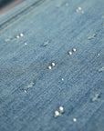 EP YAYING Rhinestone Cotton High-Waist Straight-Leg Jeans