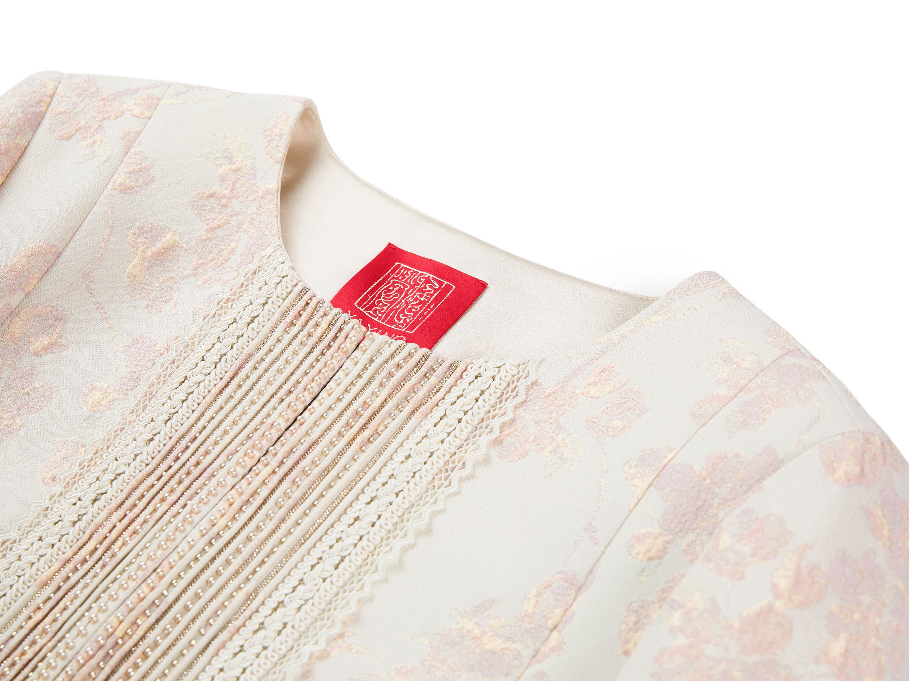 YAYING Silk Peony Jacquard Relaxed Outwear
