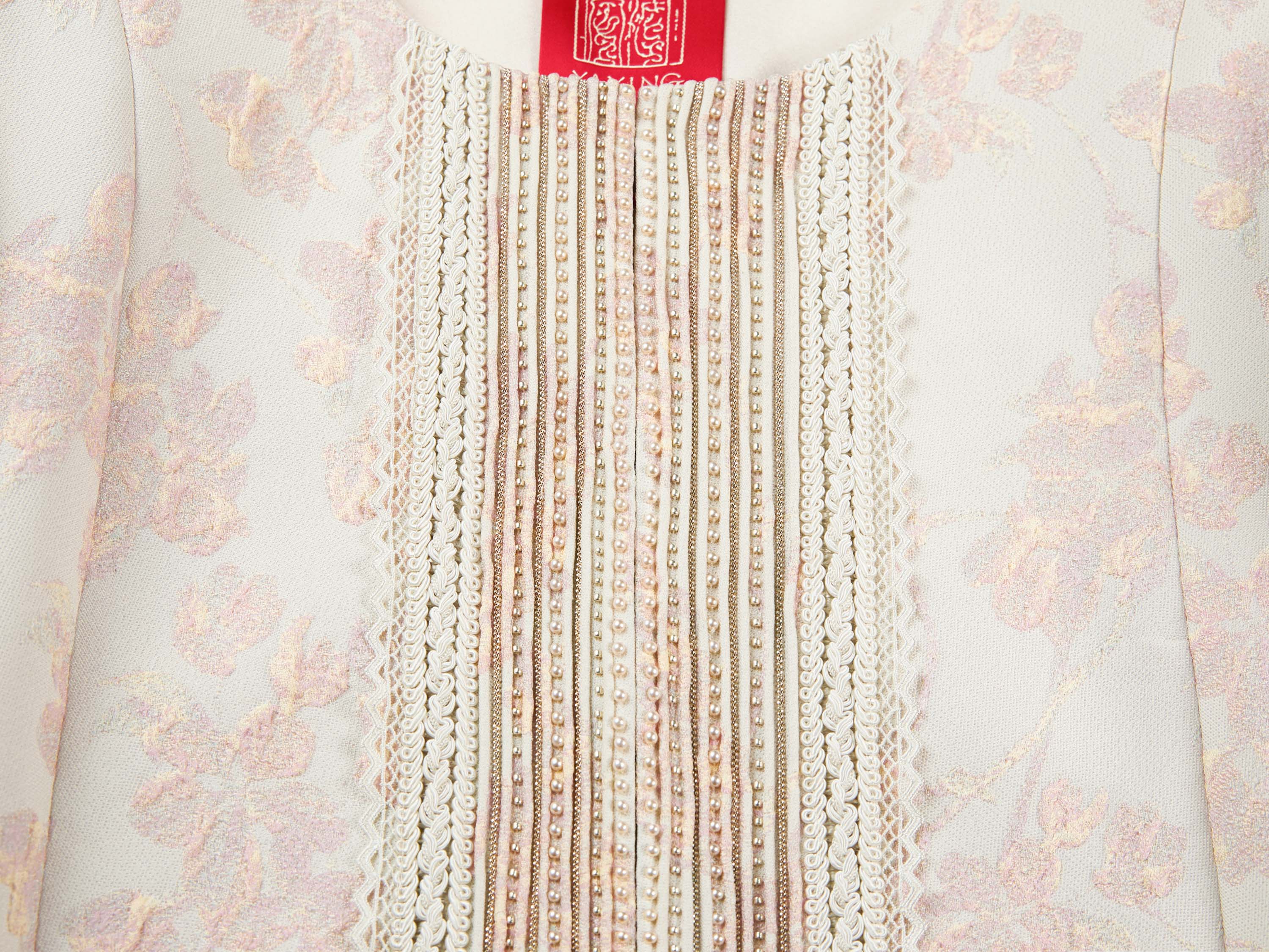 YAYING Silk Peony Jacquard Relaxed Outwear