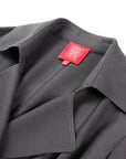 YAYING Wool Blend Long Hooded Windbreaker Coat