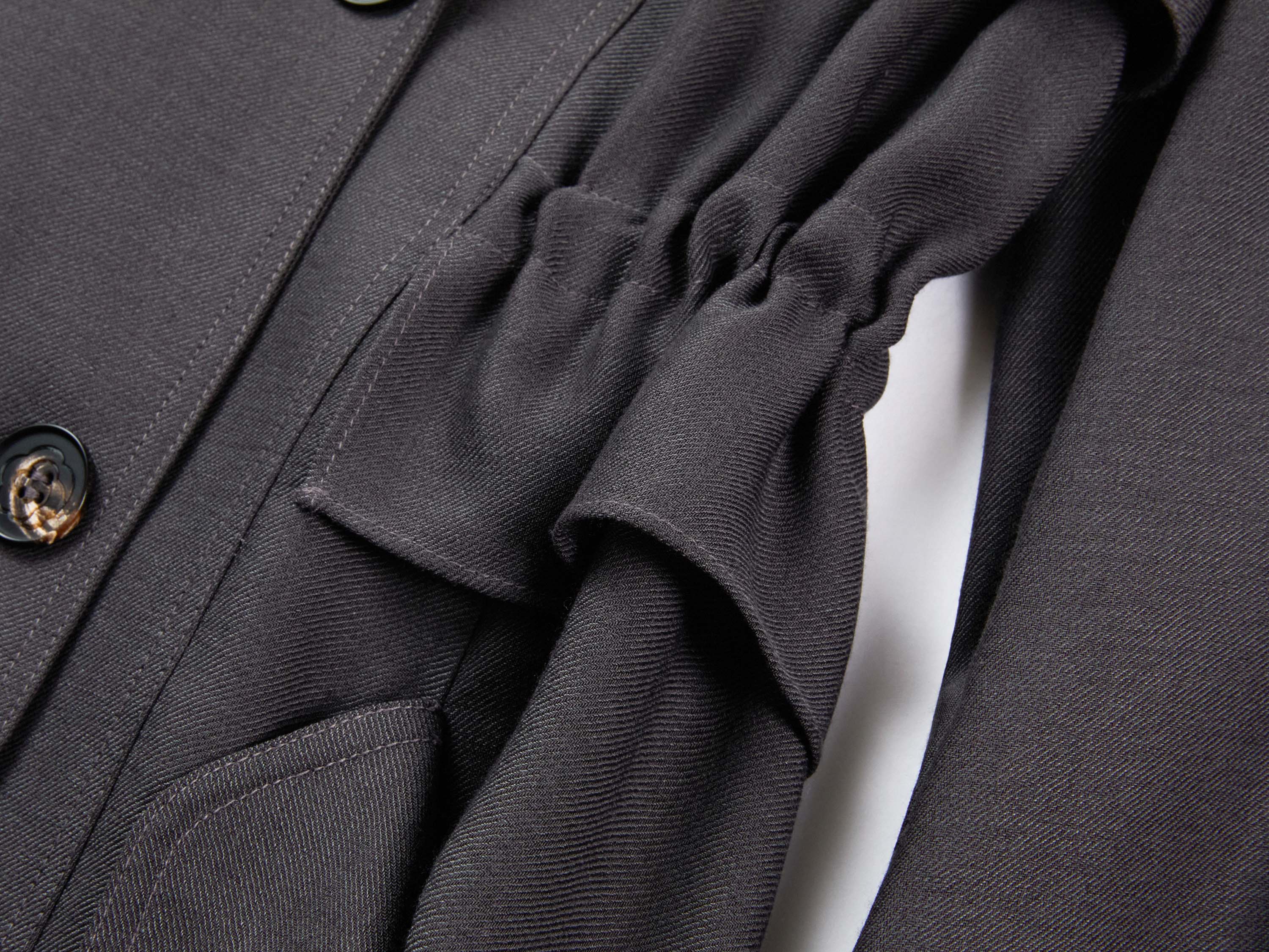 YAYING Wool Blend Long Hooded Windbreaker Coat