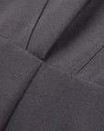 YAYING Cotton Wool Elegant V-Neck Waist-Cinching Dress