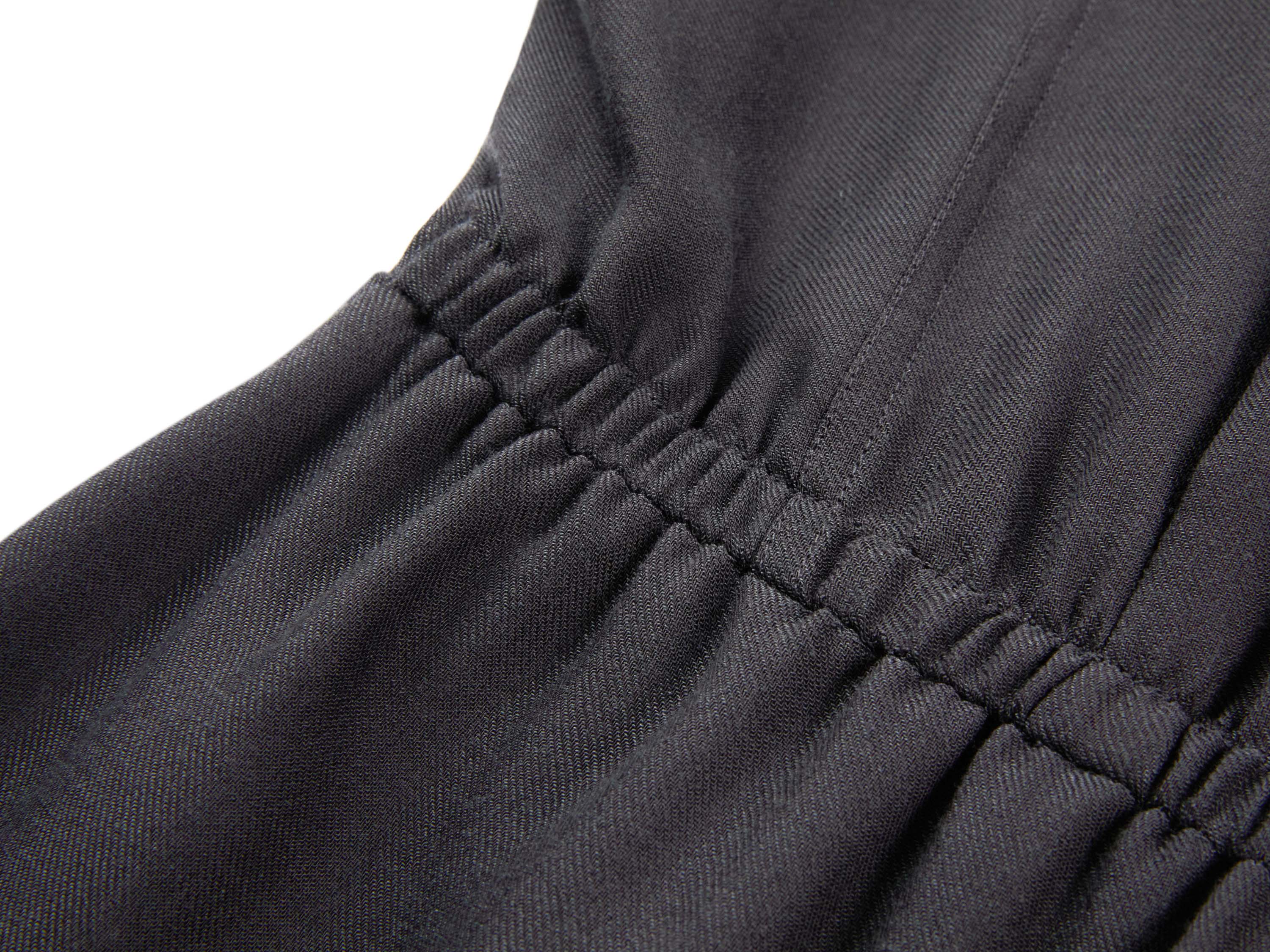 YAYING Cotton Wool Elegant V-Neck Waist-Cinching Dress