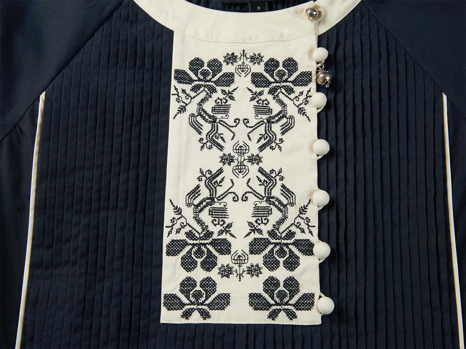 EP YAYING Chinese-style Embroidered Shirt