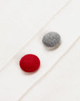 YAYING Wool Cashmere Color Button White Cardigan