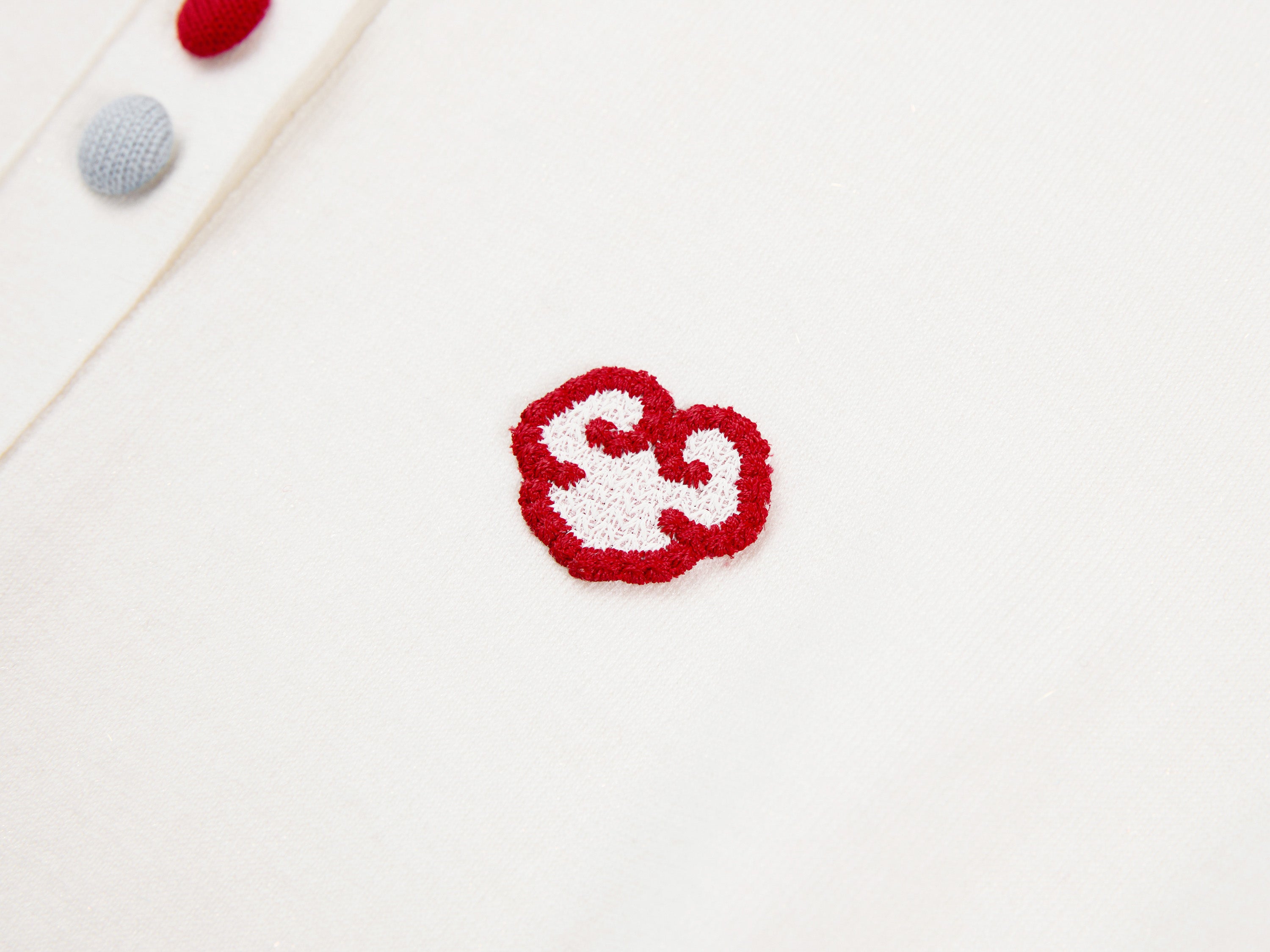 YAYING Wool Cashmere Color Button White Cardigan