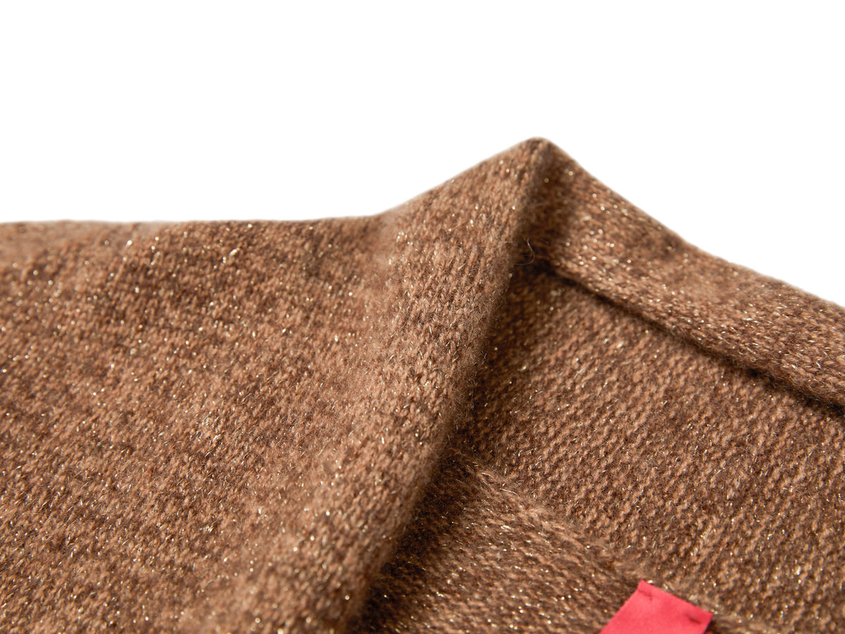 YAYING Golden Cashmere Sweater Cardigan