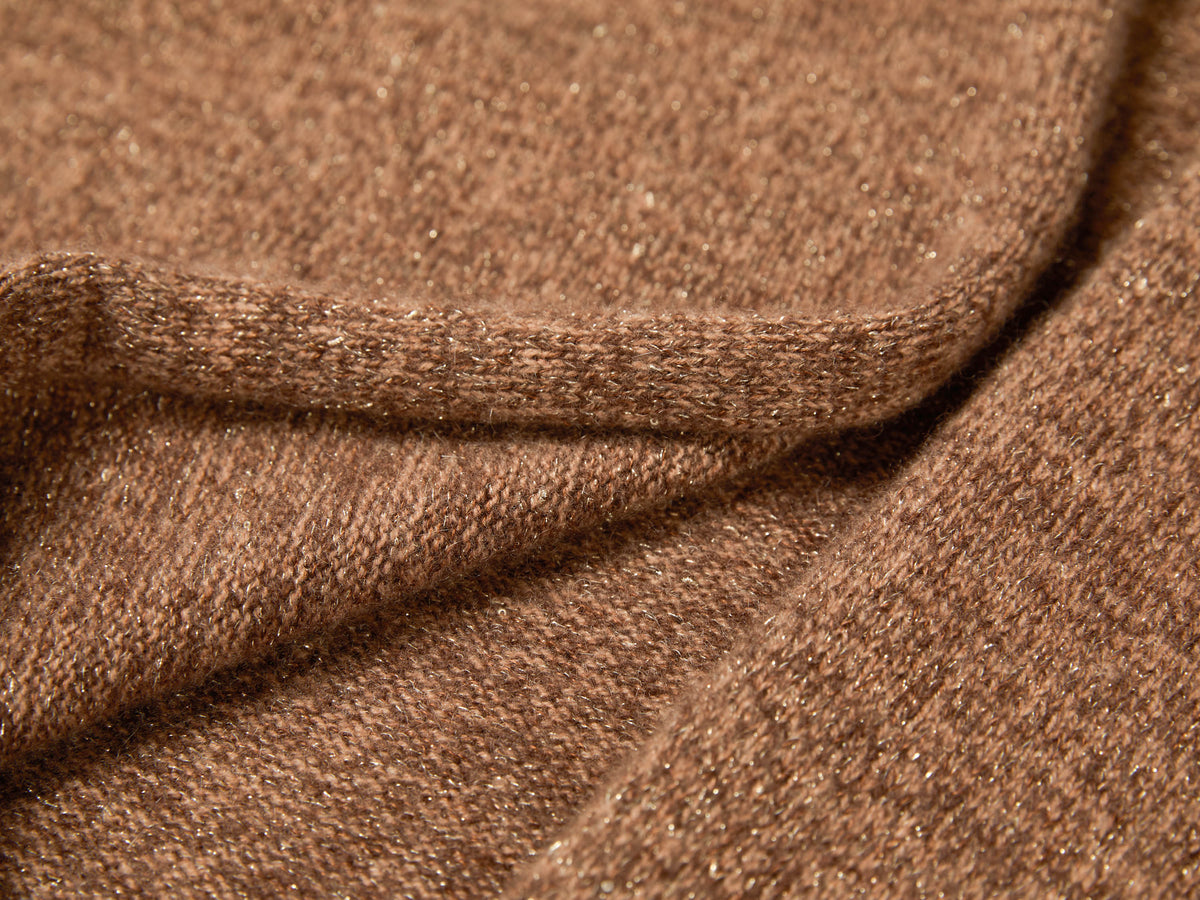 YAYING Golden Cashmere Sweater Cardigan