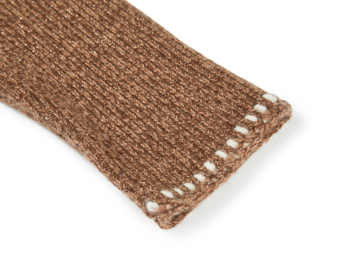 YAYING Golden Cashmere Sweater Cardigan