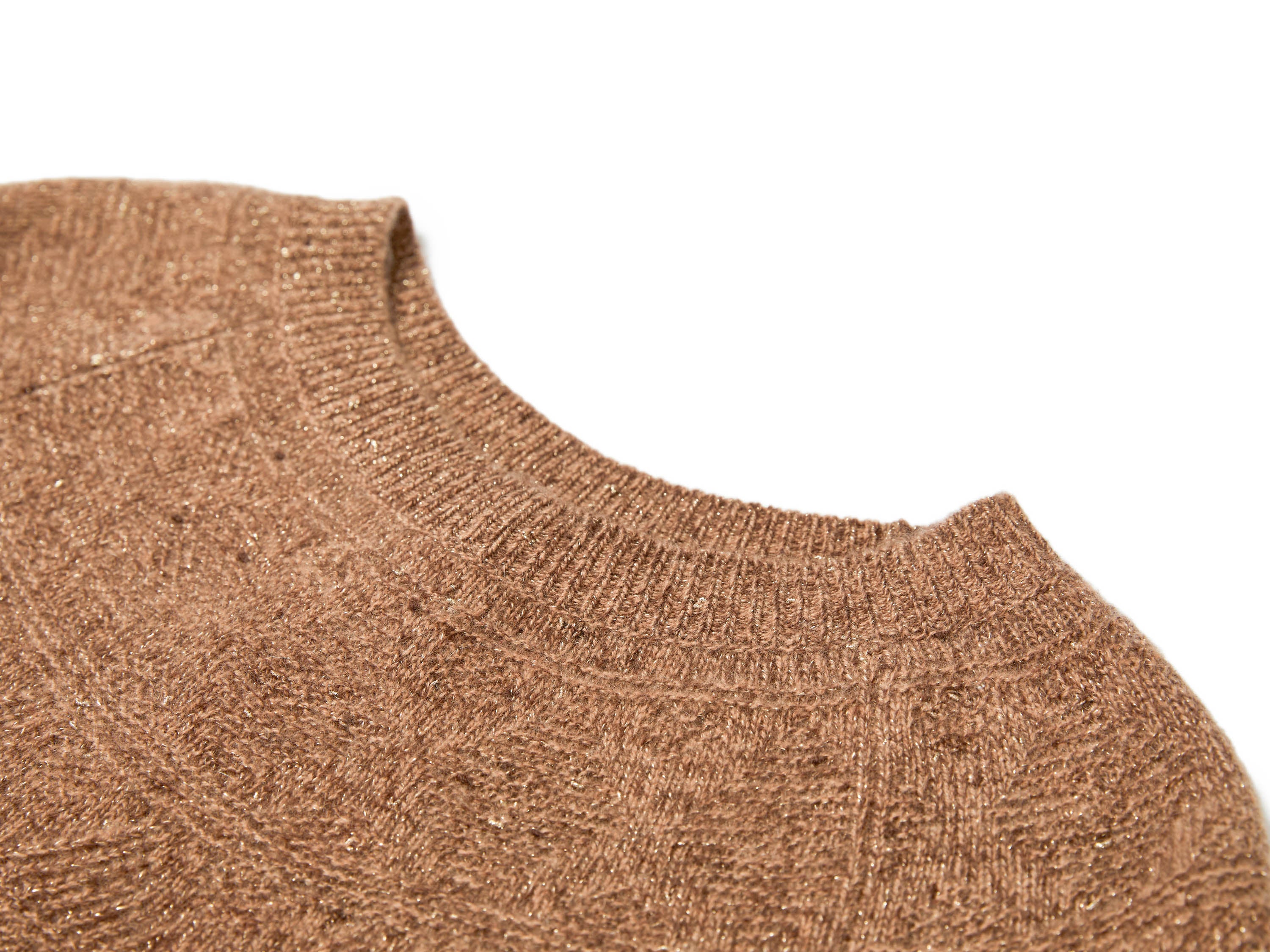 YAYING Cashmere Short-Sleeve Knit Top