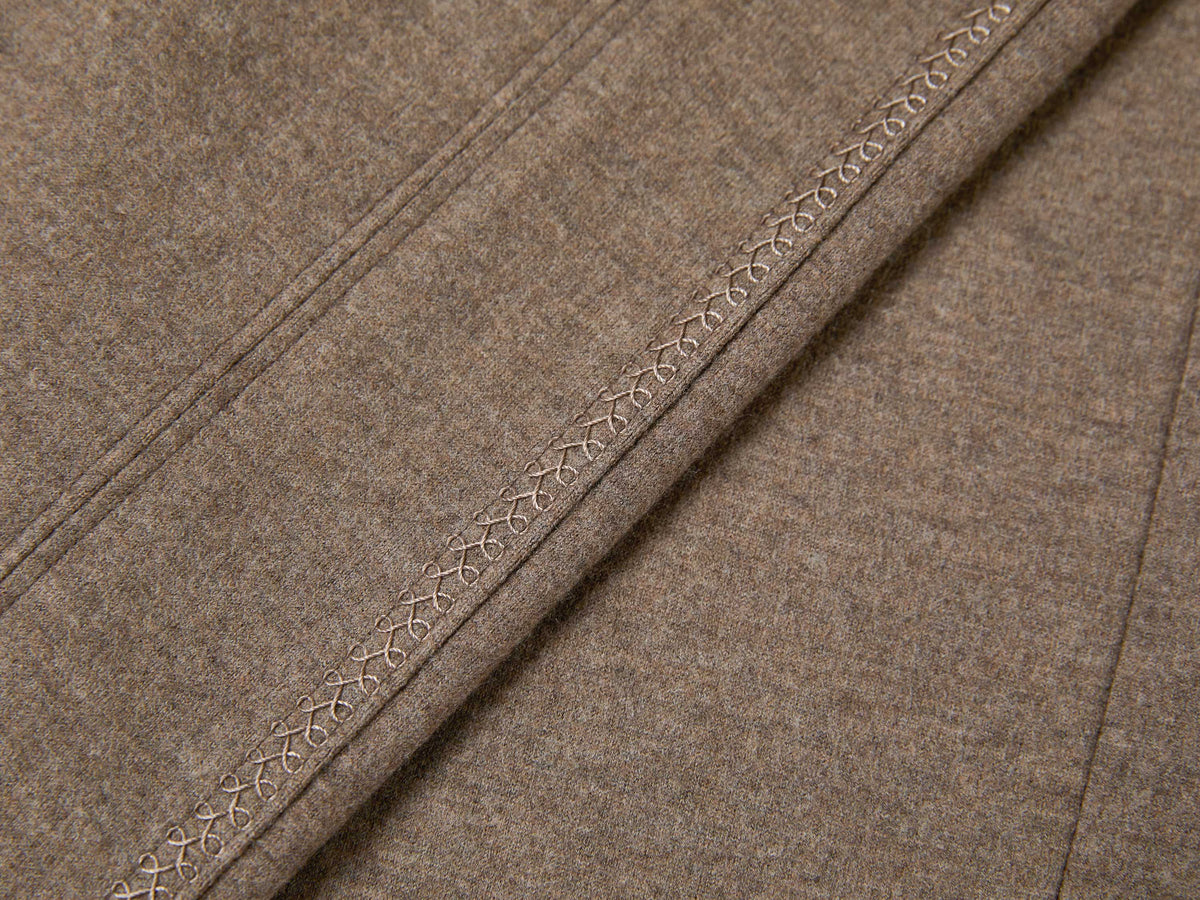 YAYING Wool Relaxed Elastic-Waist Straight-Leg Pants