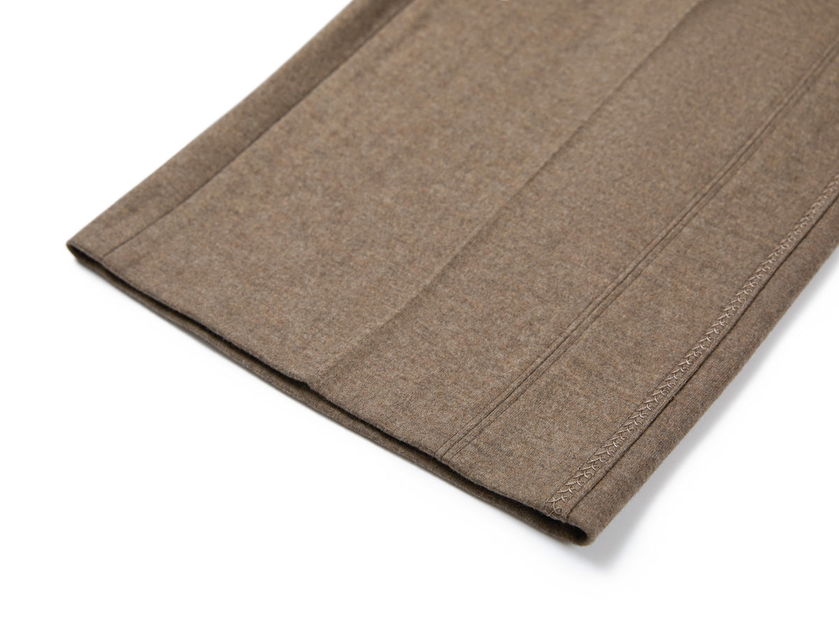 YAYING Wool Relaxed Elastic-Waist Straight-Leg Pants