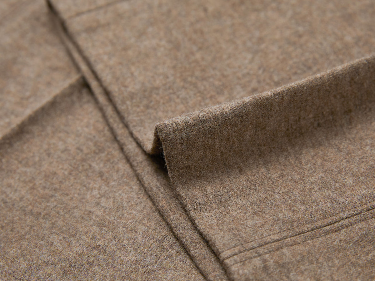 YAYING Wool Relaxed Elastic-Waist Straight-Leg Pants