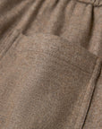 YAYING Wool Relaxed Elastic-Waist Straight-Leg Pants