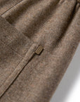 YAYING Wool Relaxed Elastic-Waist Straight-Leg Pants