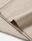 EP YAYING 100% Cashmere Relaxed Wide-Leg Knit Pants