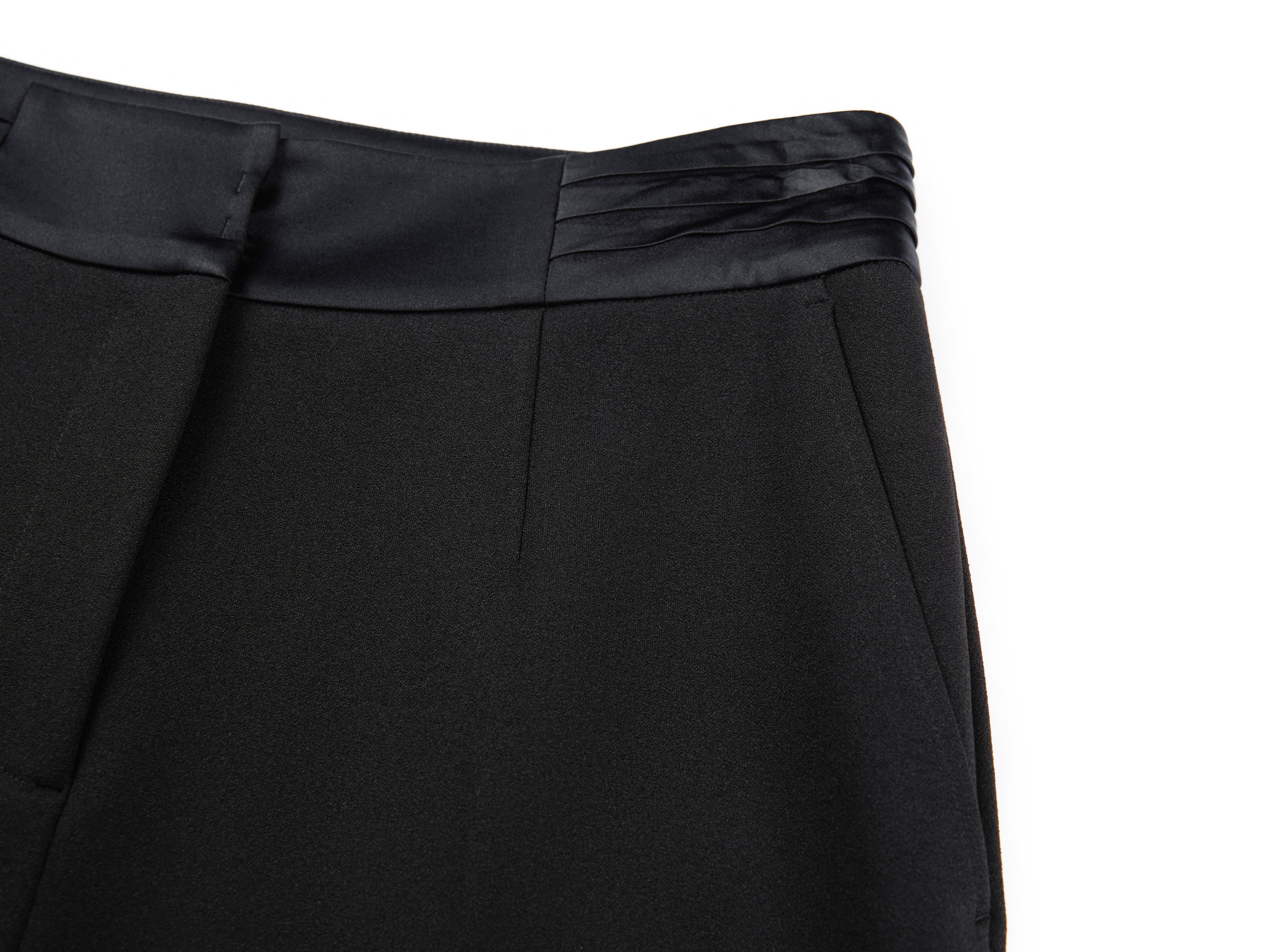 YAYING Knit Straight-Leg Elastic Waist Pants