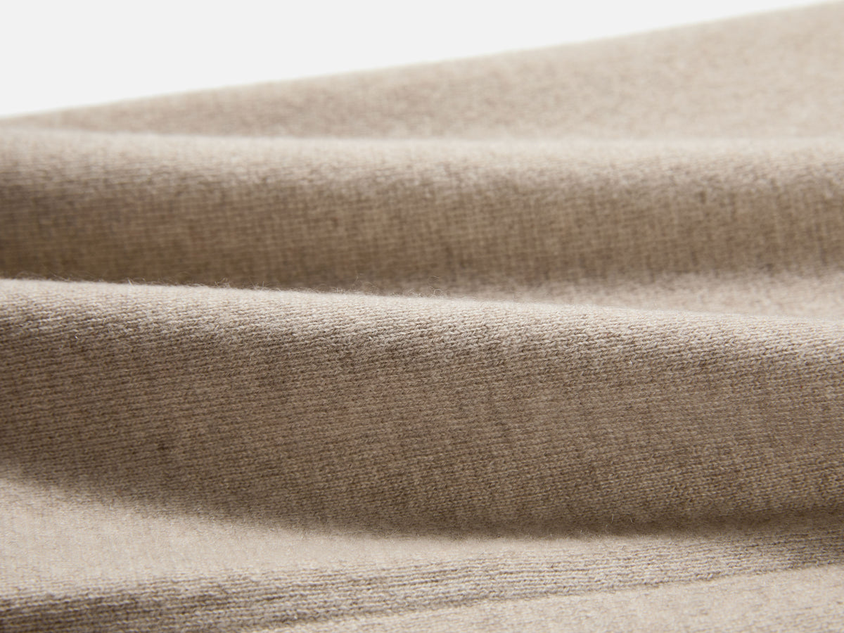EP YAYING 100% Cashmere Relaxed Wide-Leg Knit Pants