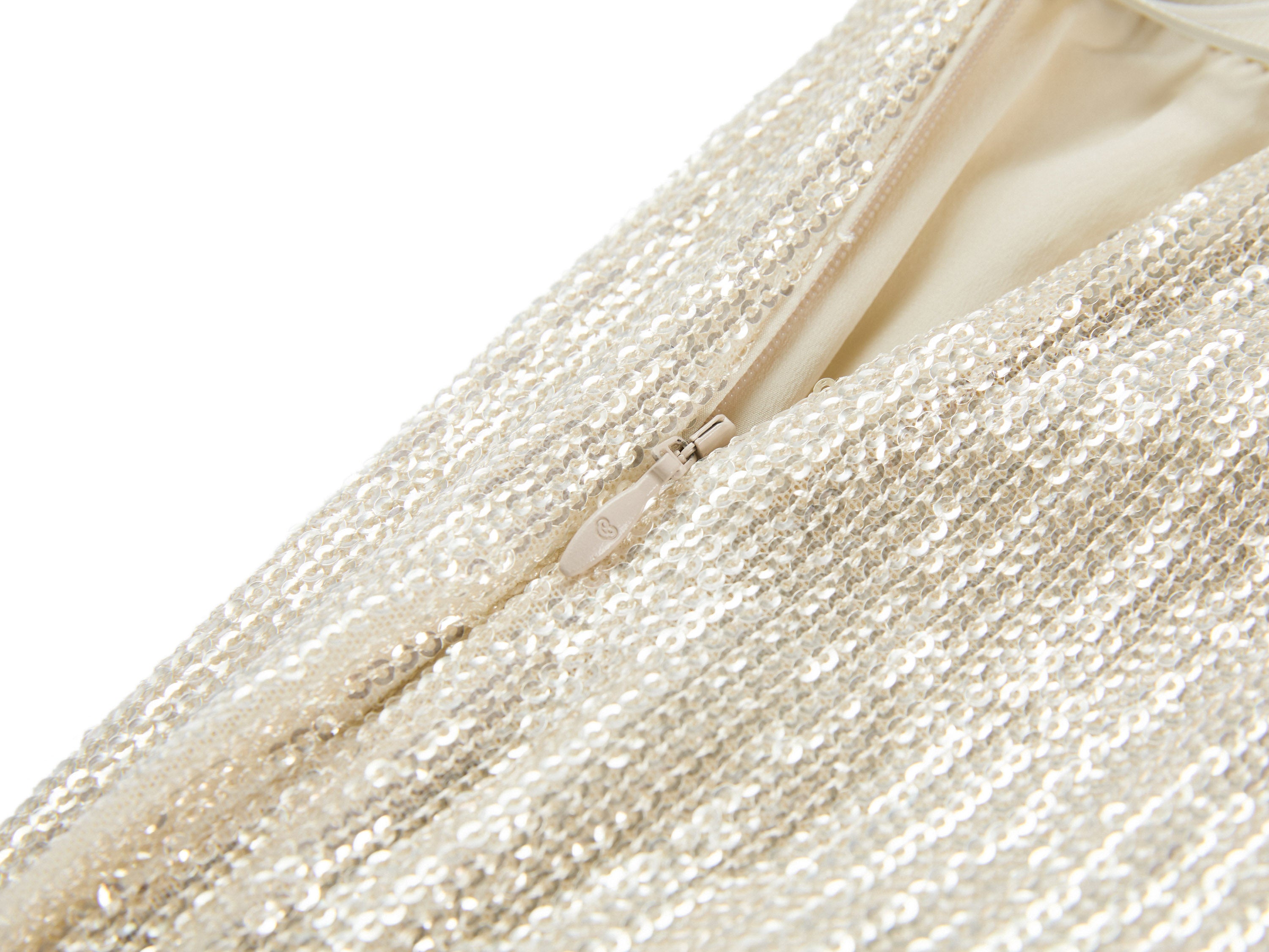 YAYING Handcrafted Sequin Embroidered Straight Skirt