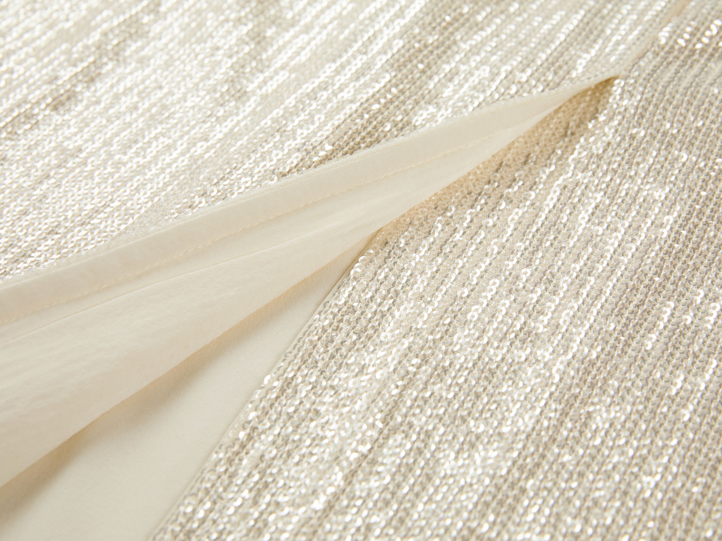 YAYING Handcrafted Sequin Embroidered Straight Skirt