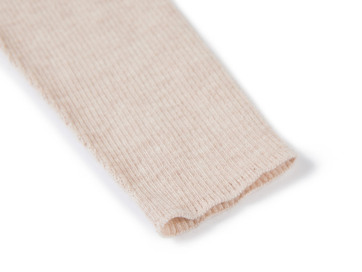 YAYING Mock-Neck Cable-Knit Cashmere-Silk Top