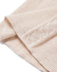 YAYING Mock-Neck Cable-Knit Cashmere-Silk Top