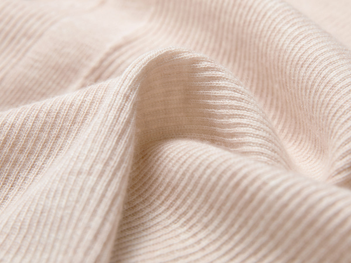 YAYING Mock-Neck Cable-Knit Cashmere-Silk Top