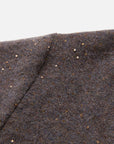 EP YAYING Heather Colorful-Dot Bow Cashmere Knit Top