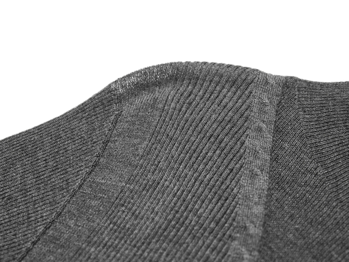 YAYING Mock-Neck Cable-Knit Cashmere-Silk Top