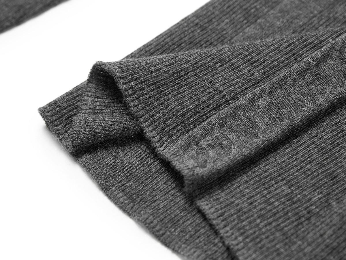 YAYING Mock-Neck Cable-Knit Cashmere-Silk Top