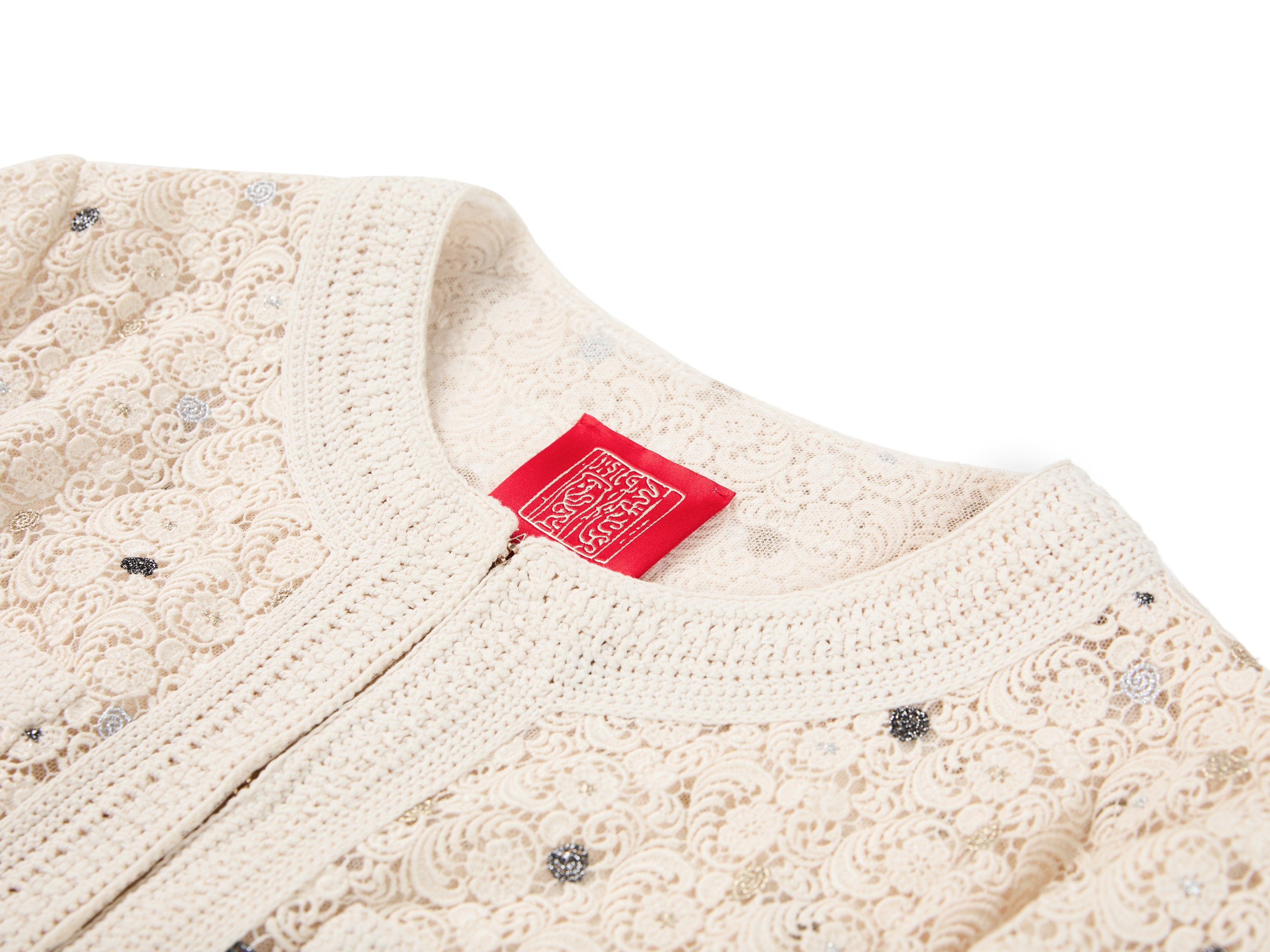 YAYING Water-Soluble Lace Hand-Knit Short Jacket
