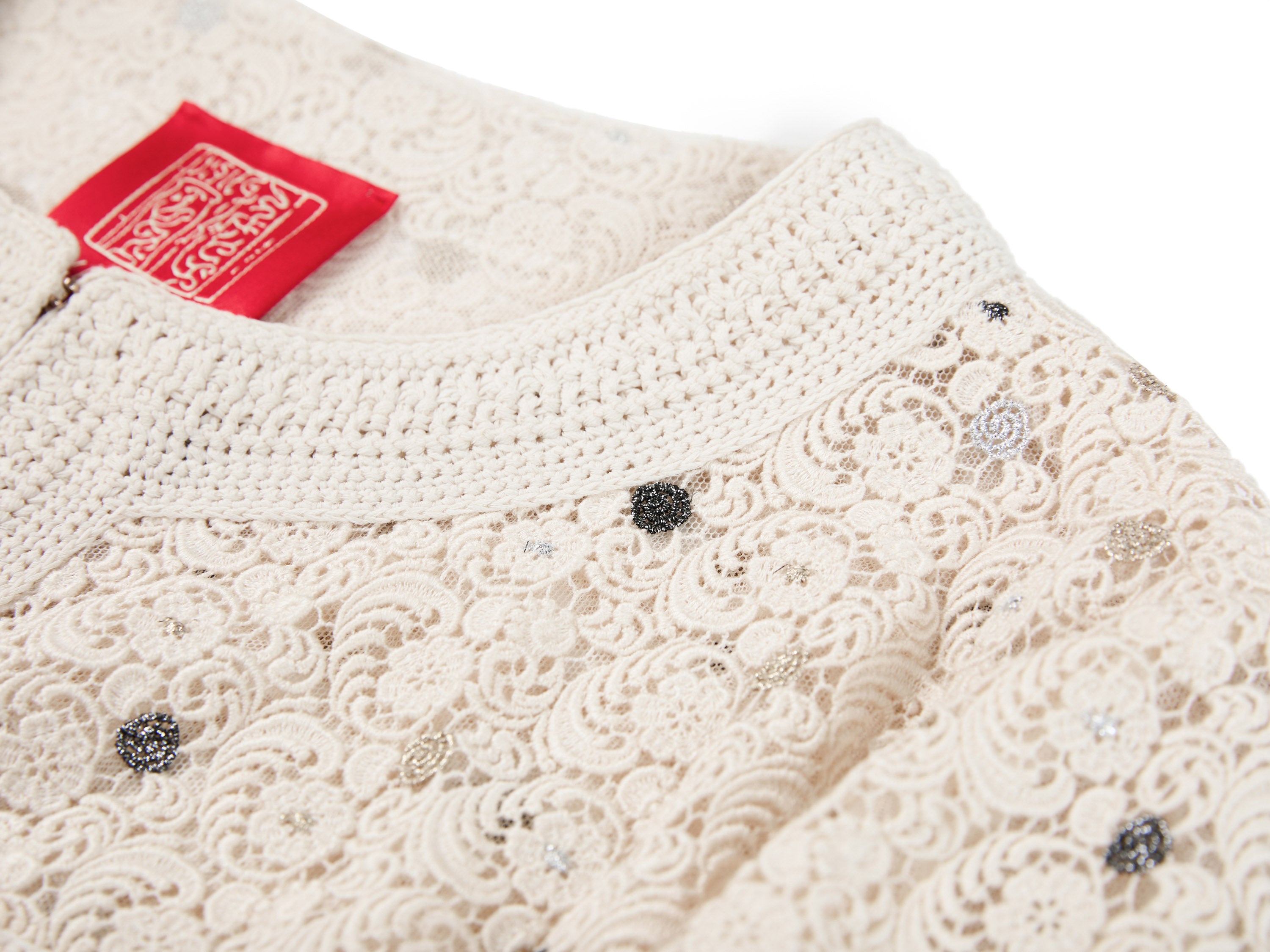 YAYING Water-Soluble Lace Hand-Knit Short Jacket